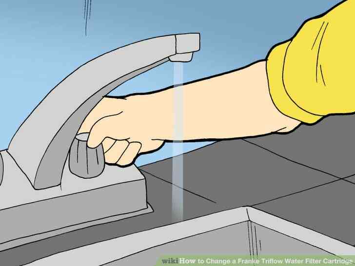 Image intitulé Modifier un Franke Triflow Filtre à Eau la Cartouche de l